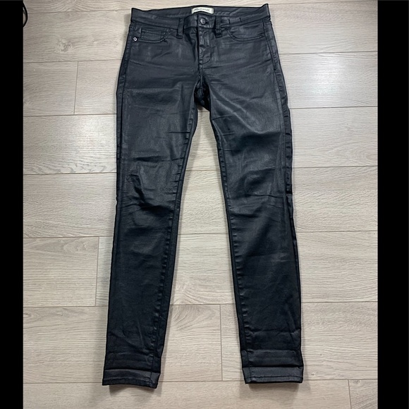 Madewell Black Skinny Skinny Coated Jeans - Picture 2 of 11